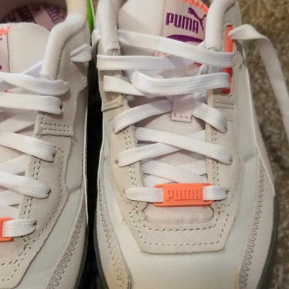 PUMA Blacktop Rider 'Cool Dark Grey Lime' Womens 8.5